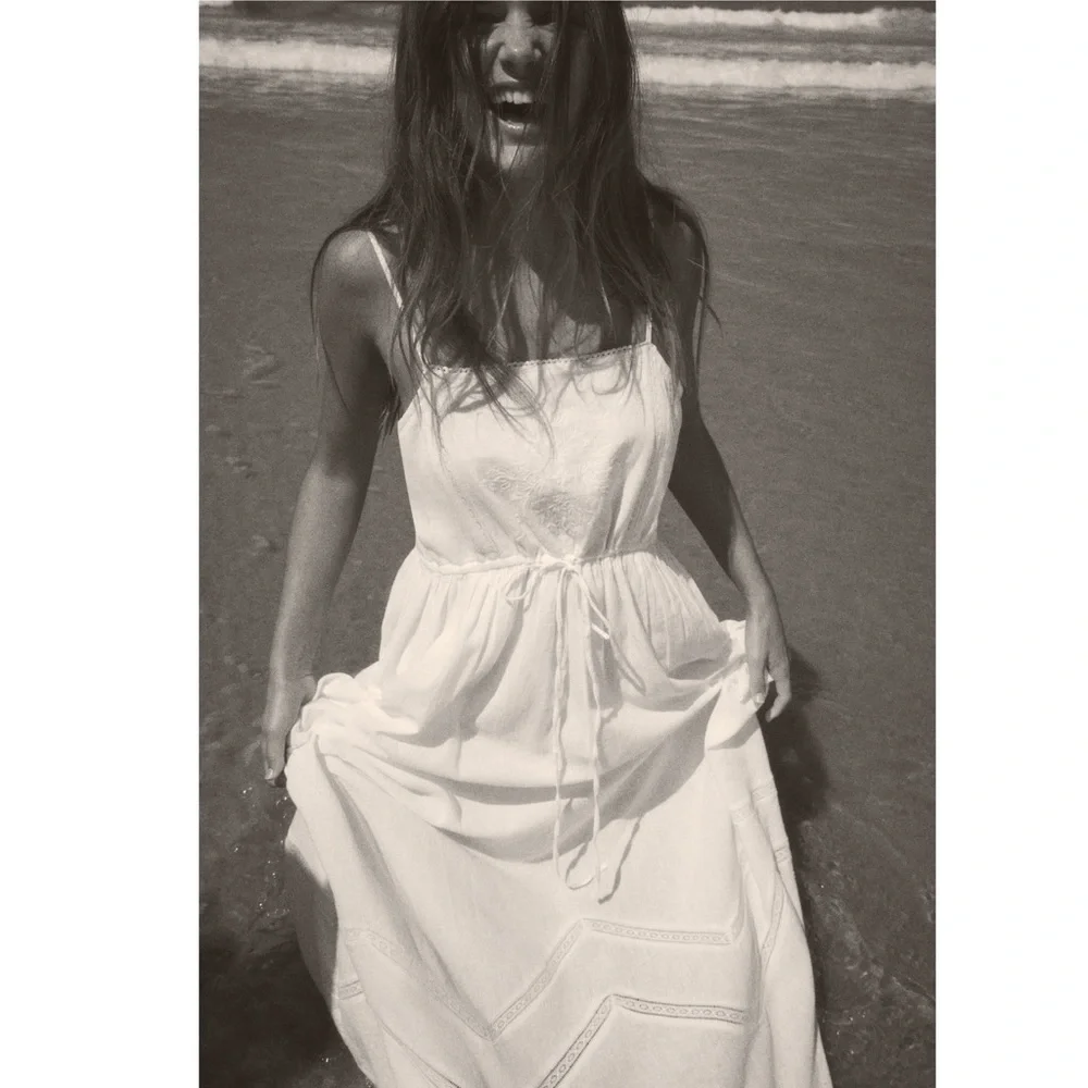 Zara White Midi Dress - Picture 7 of 8